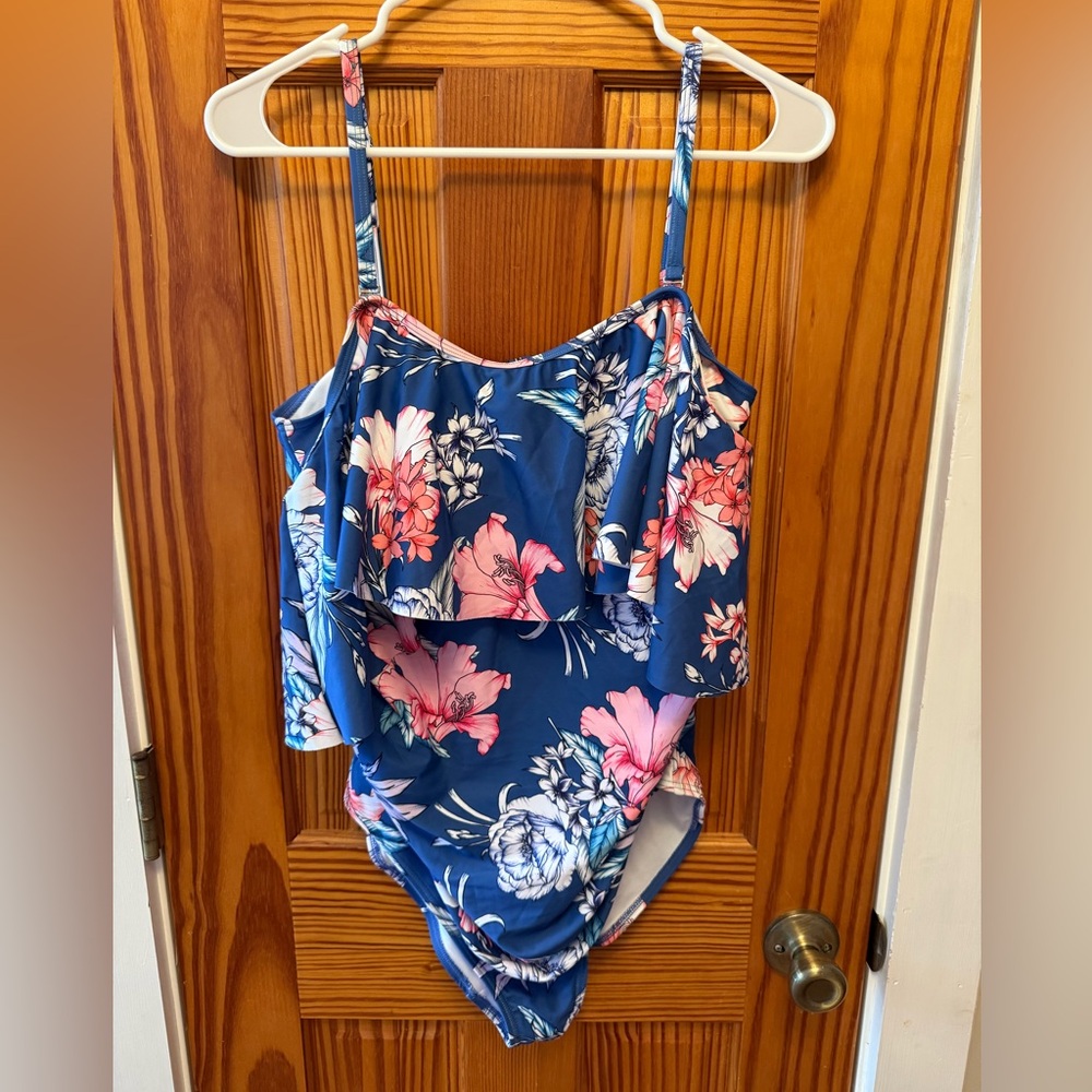 Pink blush Maternity One Piece Swimsuit